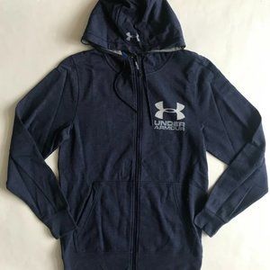 Under Armour Tri-Blend Sportstyle Fleece Full Zip Loose Moisture Wicking Hoodie